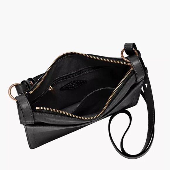 Fossil Taryn Crossbody Black New With Tags - Picture 3 of 13